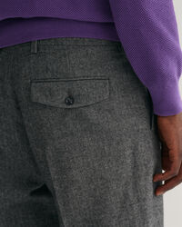 Tilspidsede sildebensmønstrede bukser