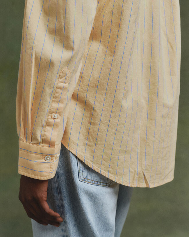 Oversized Dreamy stribet Oxford skjorte