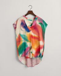 &AElig;rmel&oslash;s bluse med blomstertryk