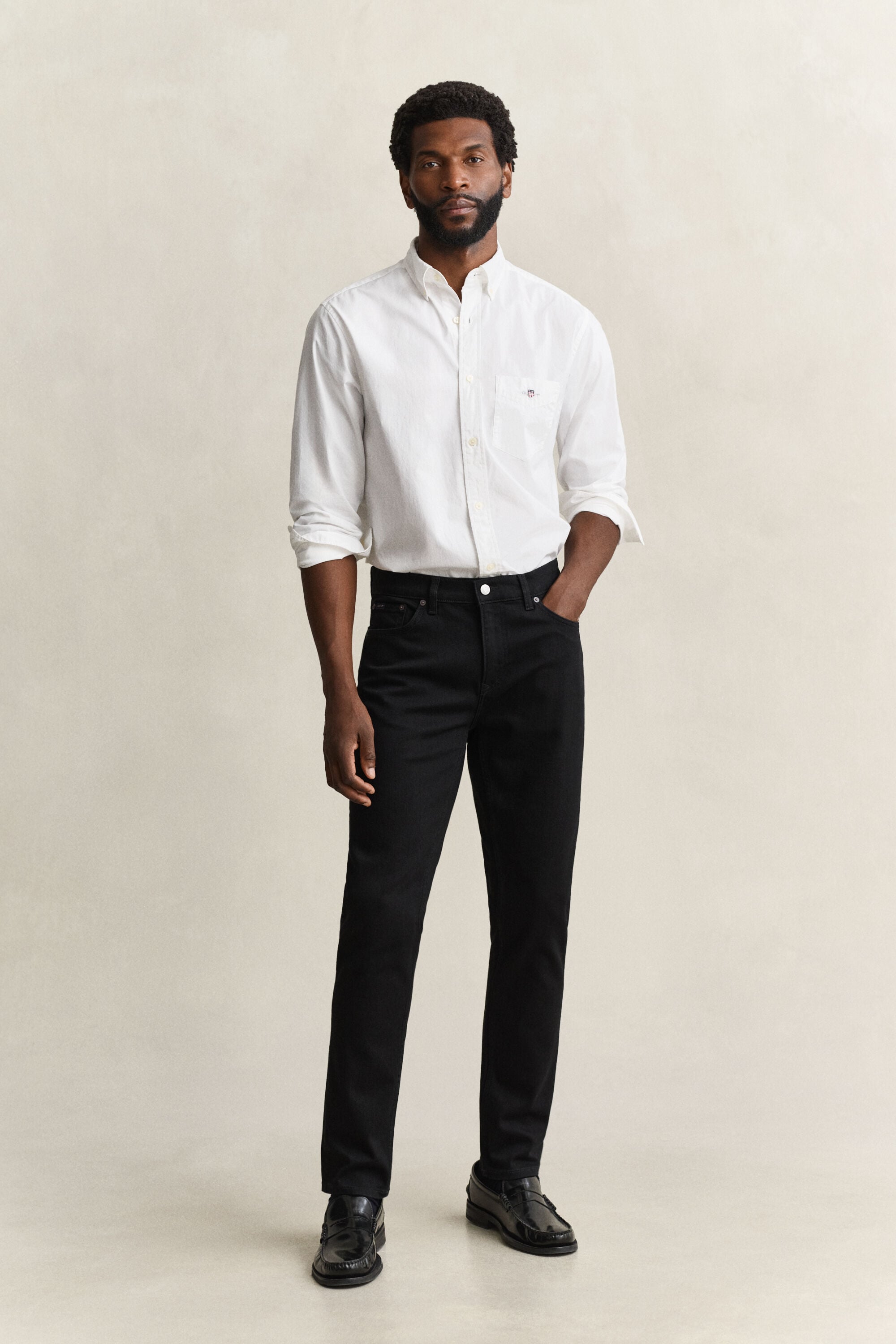 Slim jeans i let vask