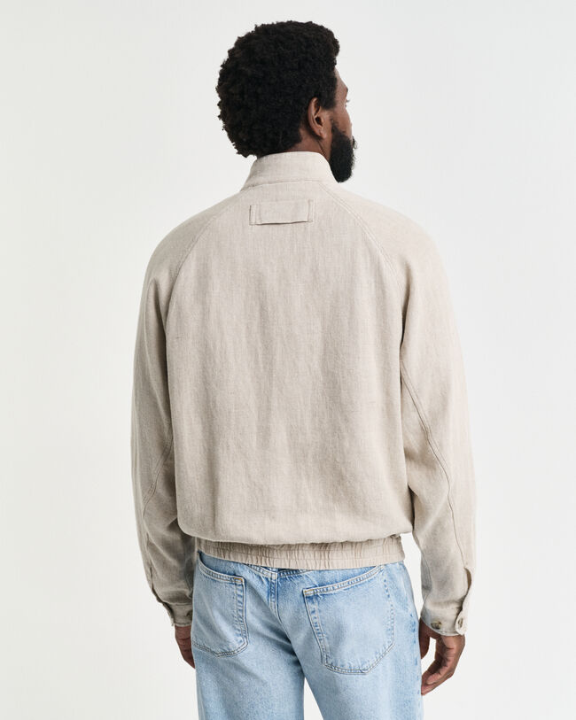 Harrington jakke af hør