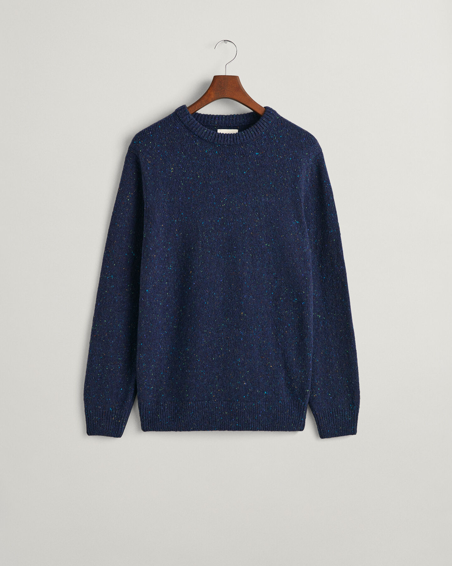 Crewneck sweater med uldnister