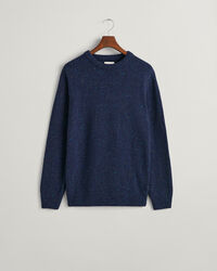 Crewneck sweater med uldnister