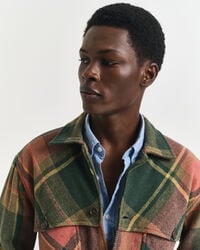 Relaxed fit ternet skjorte i tung uld