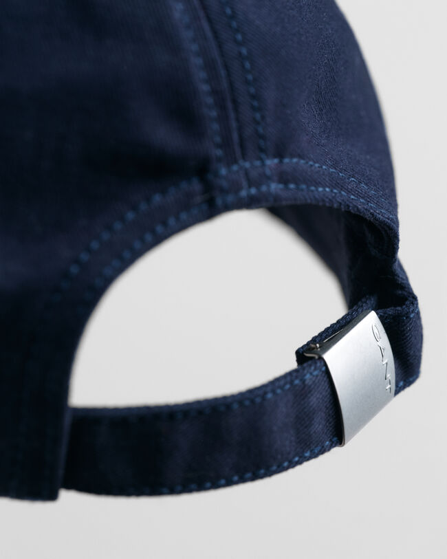 Cap af børstet bomuldstwill