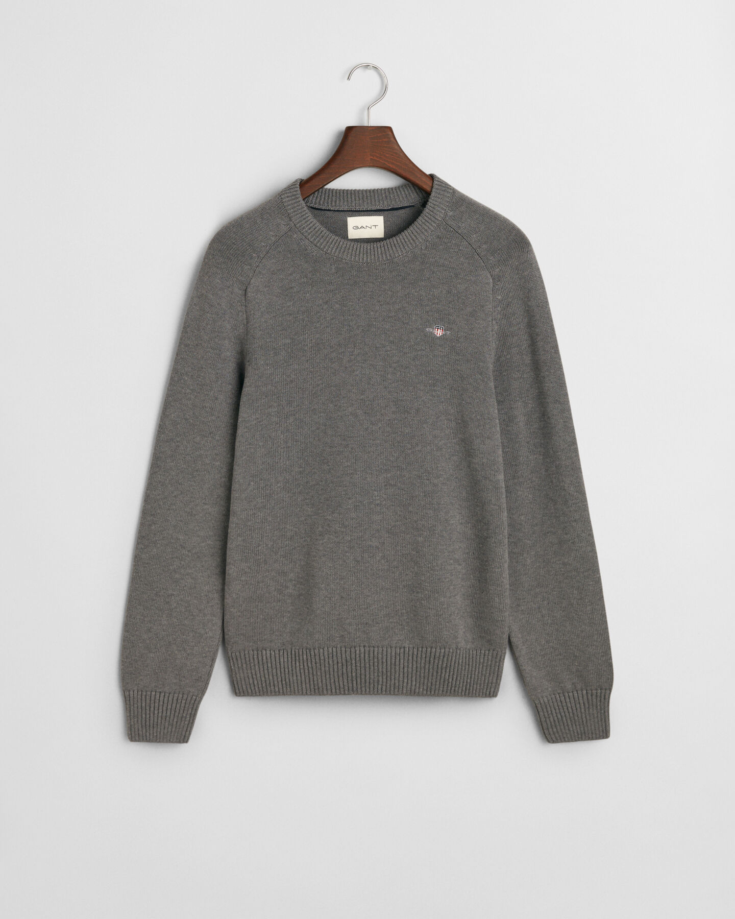 Afslappet crewneck sweater i bomuld