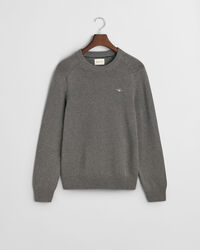 Afslappet crewneck sweater i bomuld