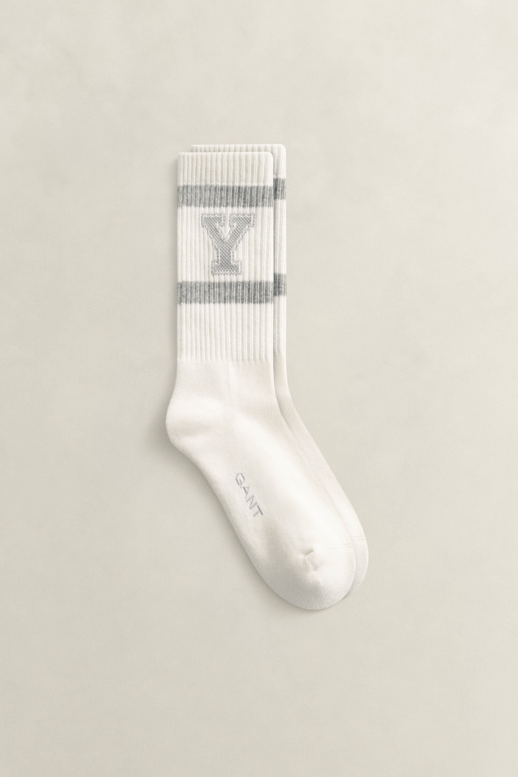 Gant x Yale ribstrikkede sportsokker