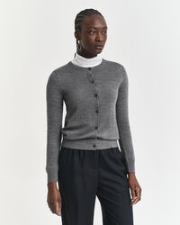 Cardigan af ekstra fin merinould