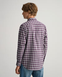 Regular fit ternet flannelskjorte