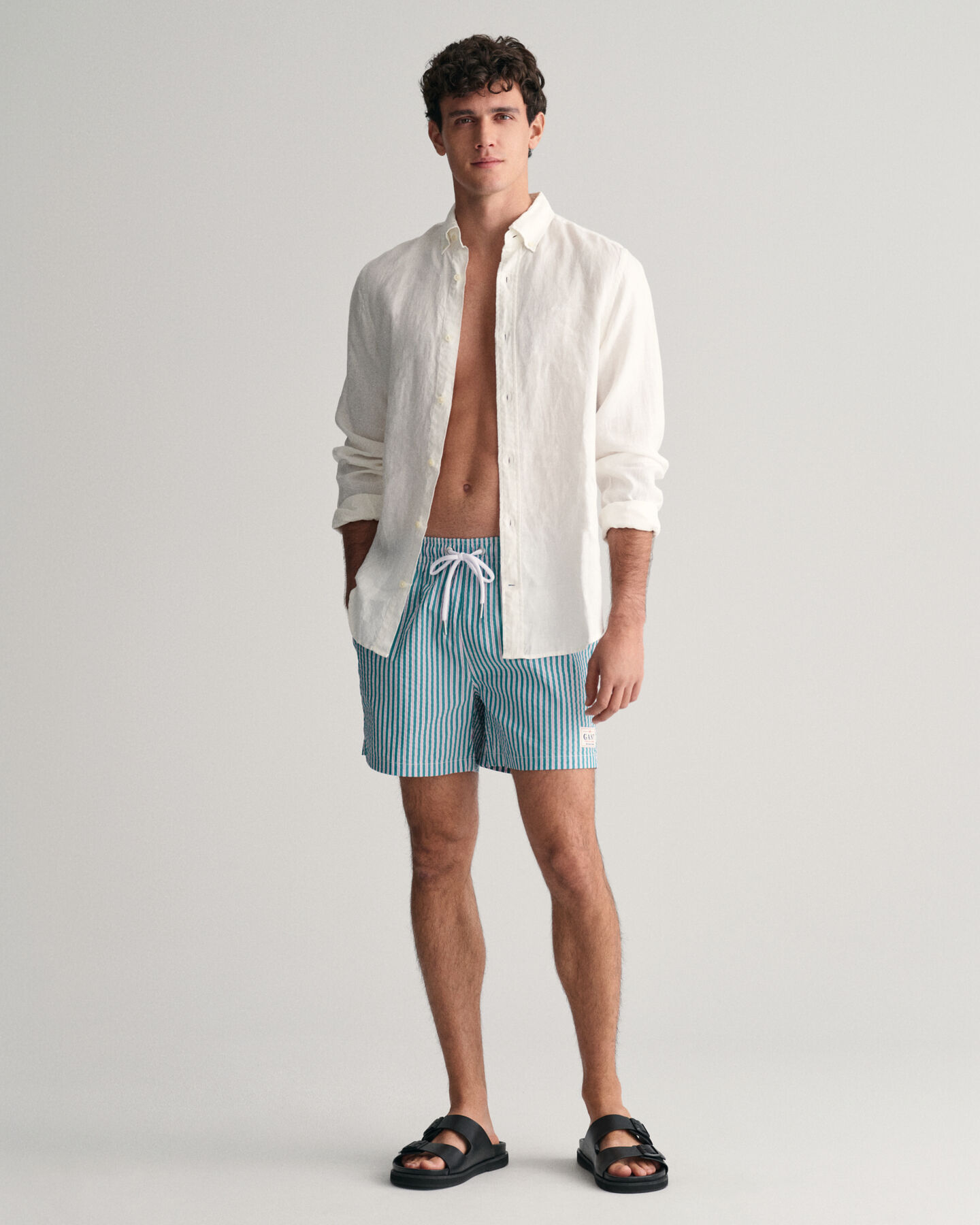 Seersucker Swim Shorts