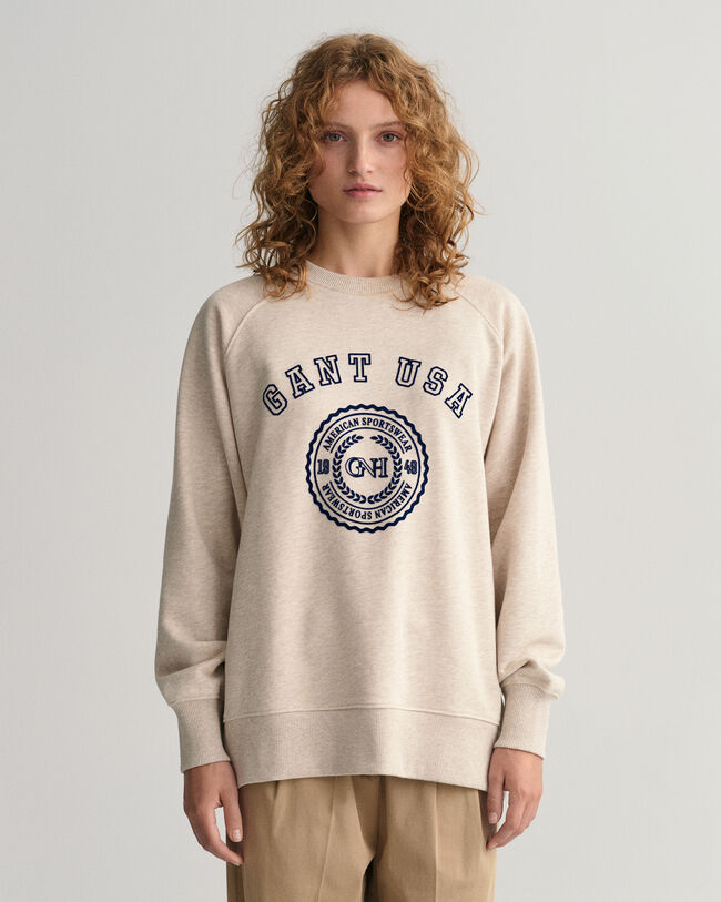 Oversized GANT USA sweatshirt med crewneck