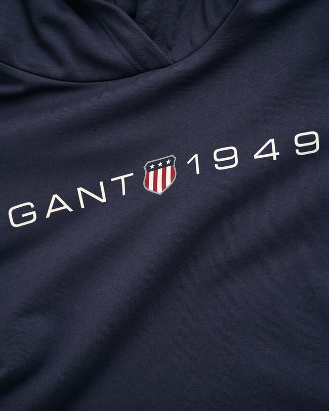 Archive Shield hættetrøje med tryk