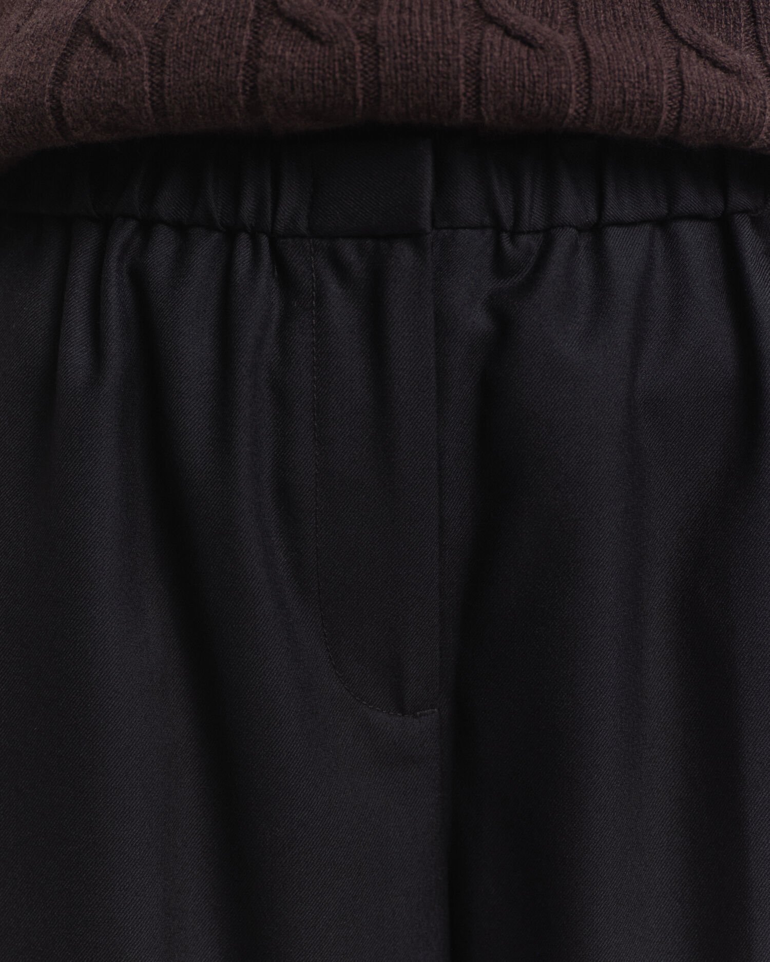 Pull-on-bukser i uldblanding