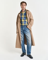 Relaxed fit ternet twillskjorte