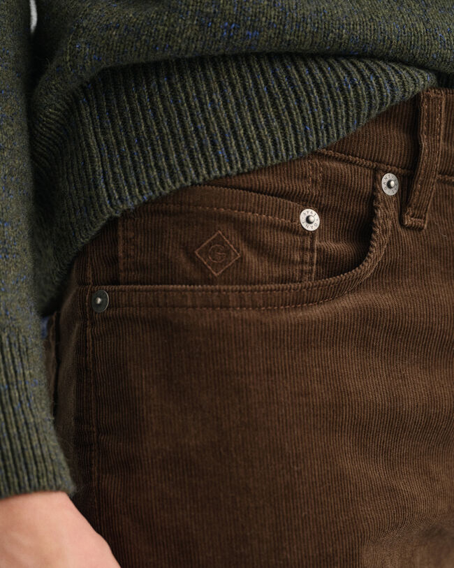 Hayes Slim fit jeans af jernbanefl&oslash;jl