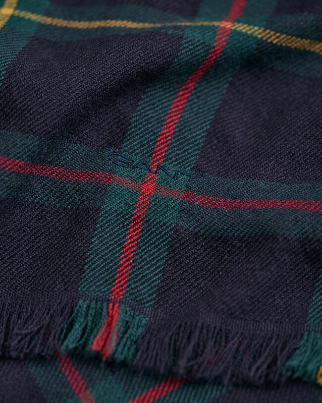 Ternet foulard tørklæde i merinould