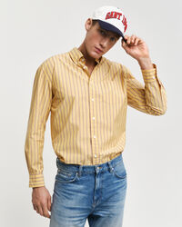 Relaxed fit Heritage Poplin skjorte med striber
