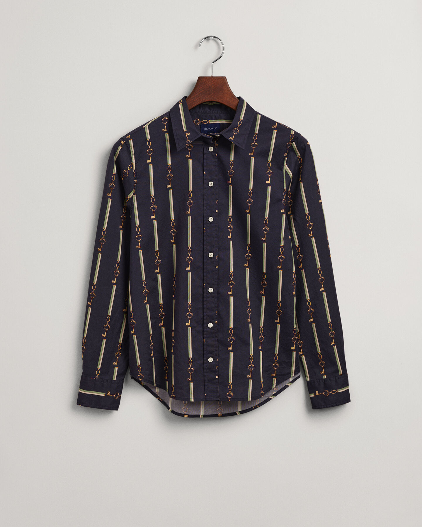 Regular fit American Luxe skjorte af bomuldsvoile