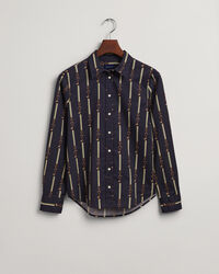 Regular fit American Luxe skjorte af bomuldsvoile