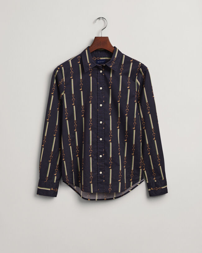 Regular fit American Luxe skjorte af bomuldsvoile