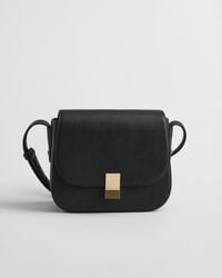 Skuldertaske af læder