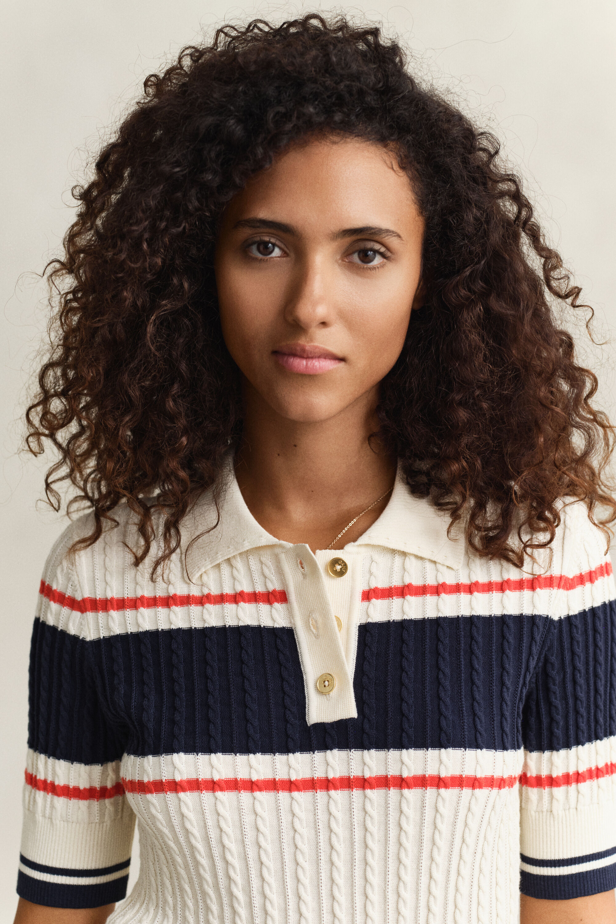 Rugger i bomuld med korte ærmer