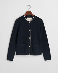 Strikket bomuldsjakke