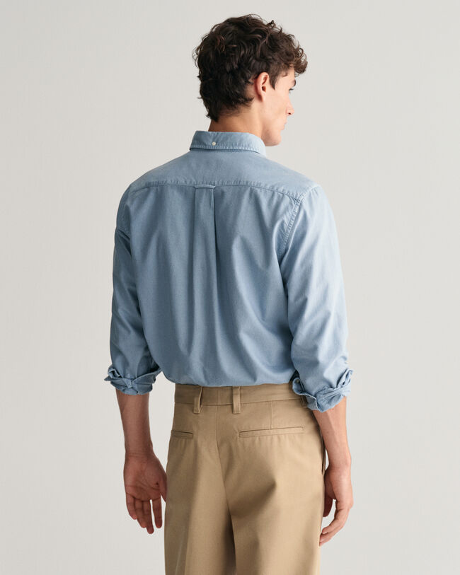 Regular fit Sunfaded Archive Oxford skjorte