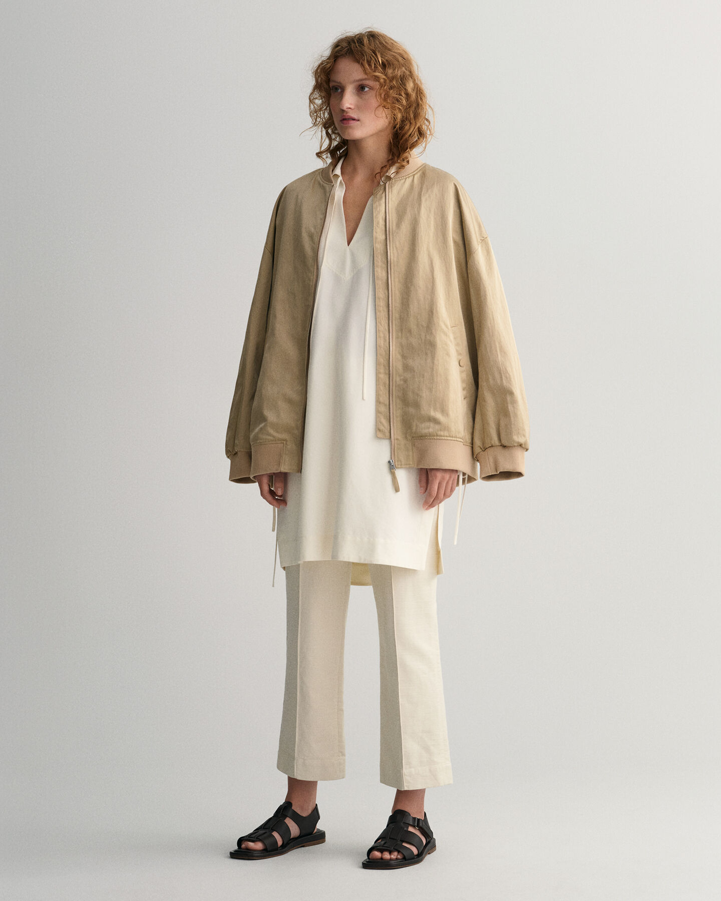 Relaxed fit popover tunika