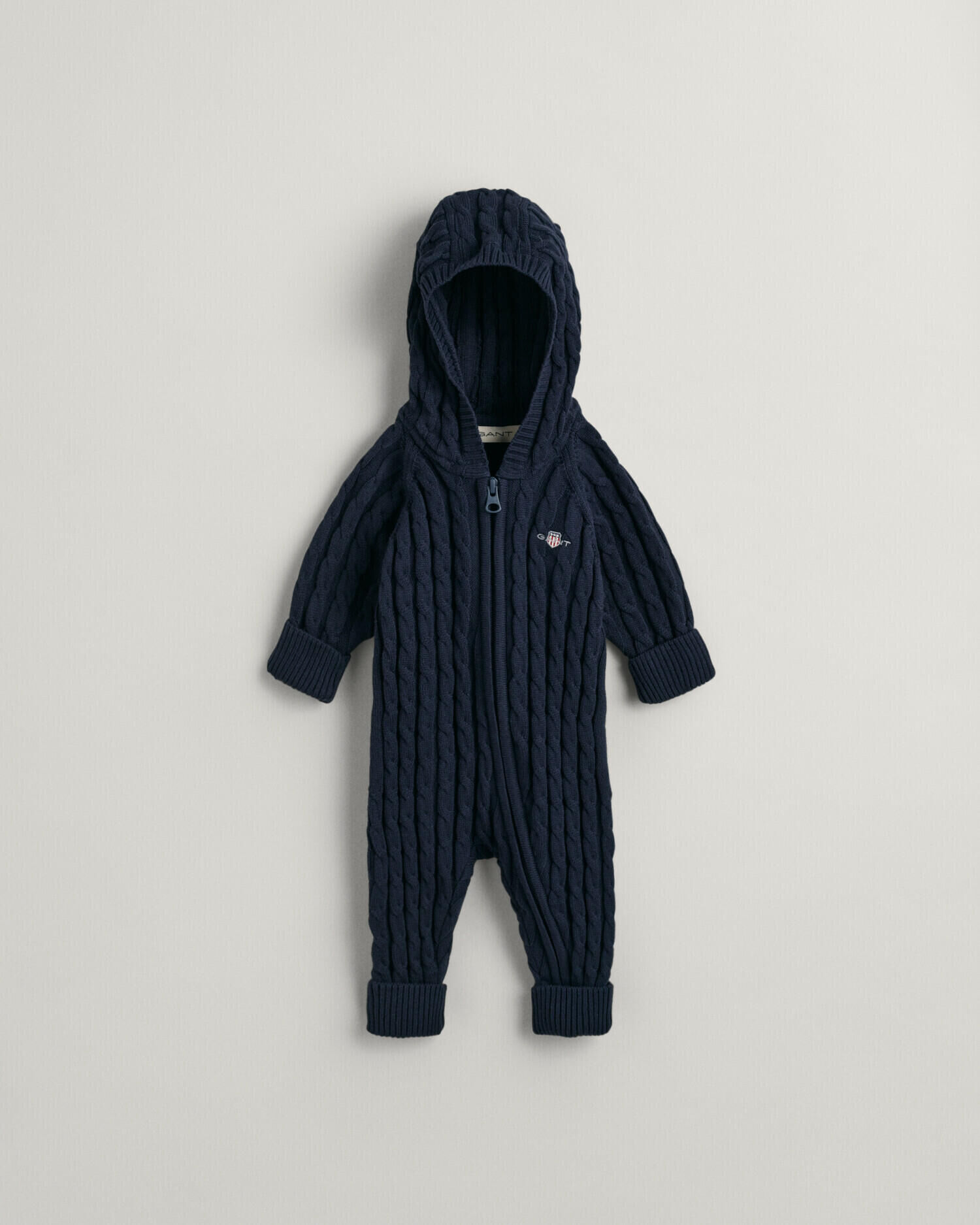 Baby Shield heldragt af bomuld med kabelstrik