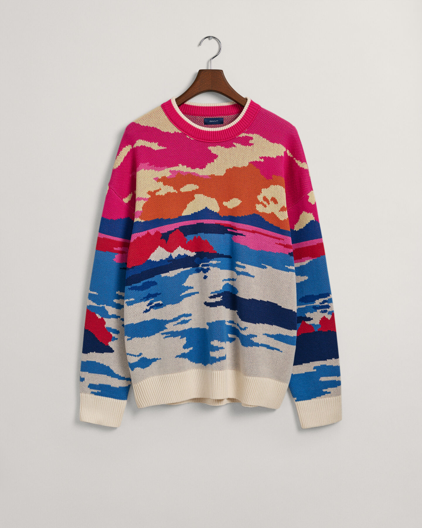 Crewneck sweater med Landscape-tryk