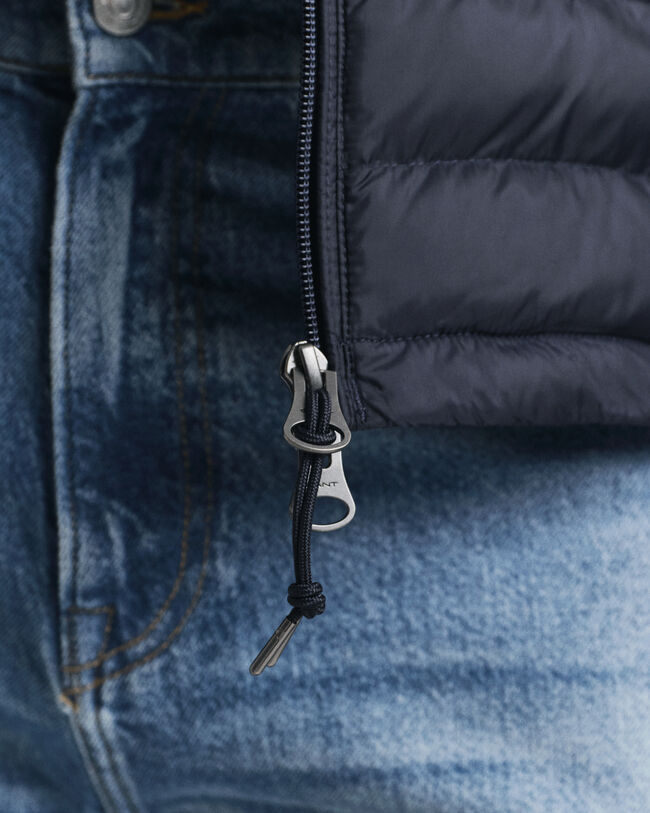 Jakke i blandede materialer