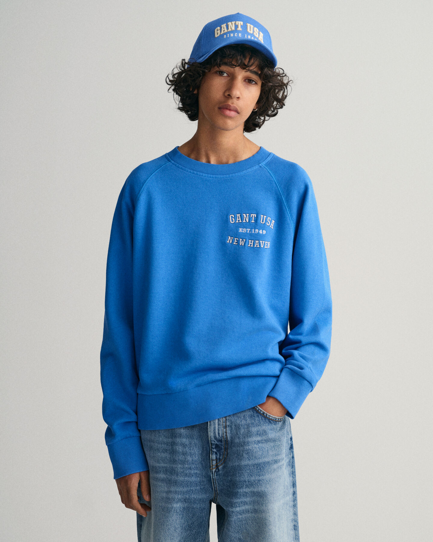 Teen Boys USA Graphic sweatshirt med crewneck