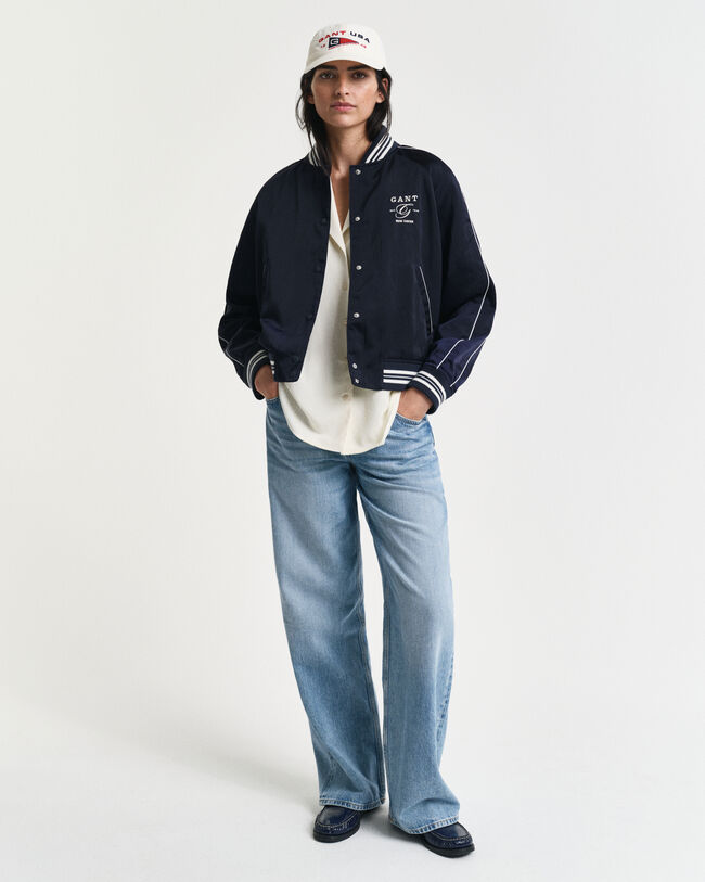 Satin Varsity Jacket