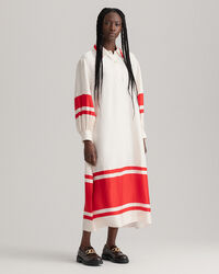 Stribet Detail kjole