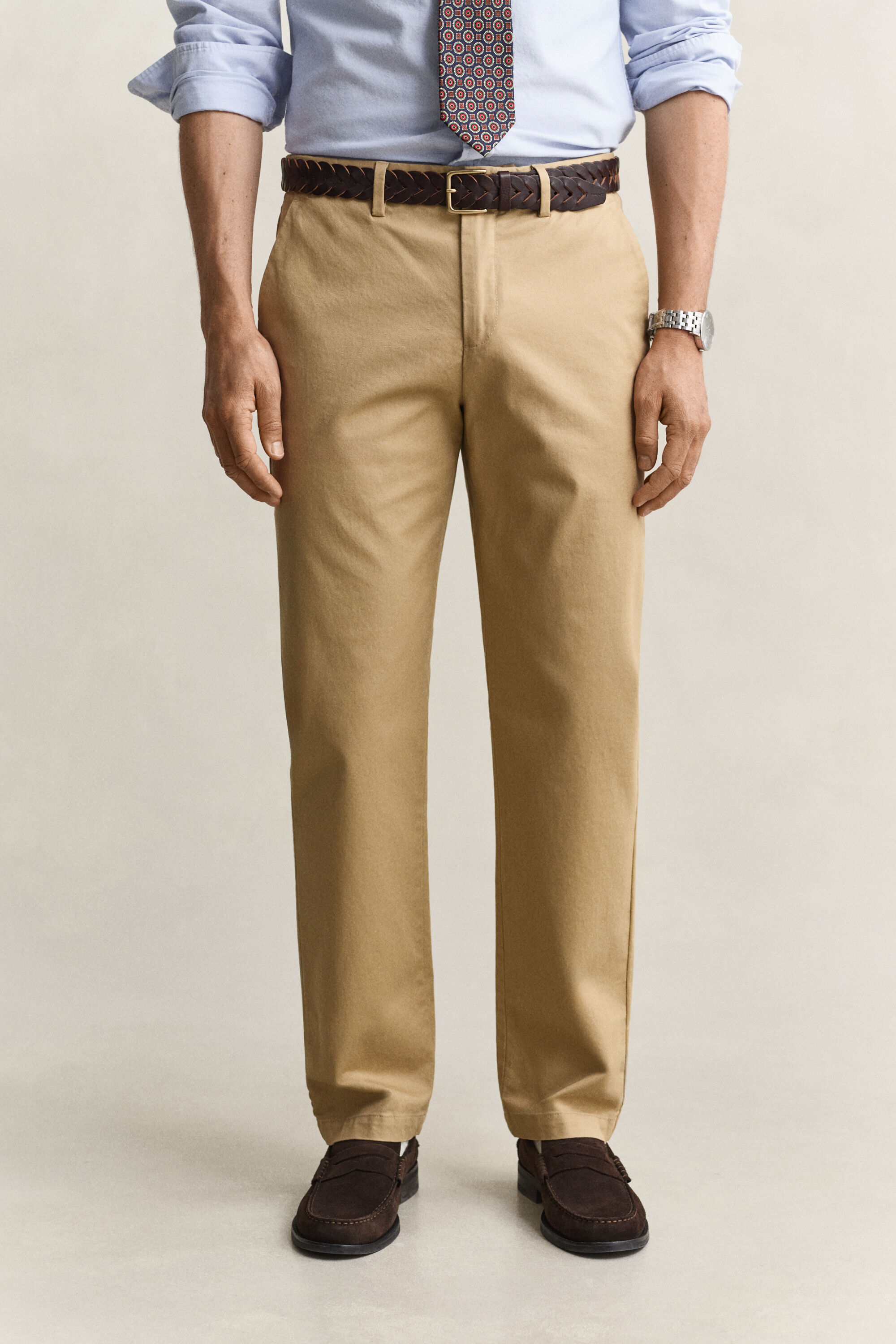 Regular fit smarte chinobukser