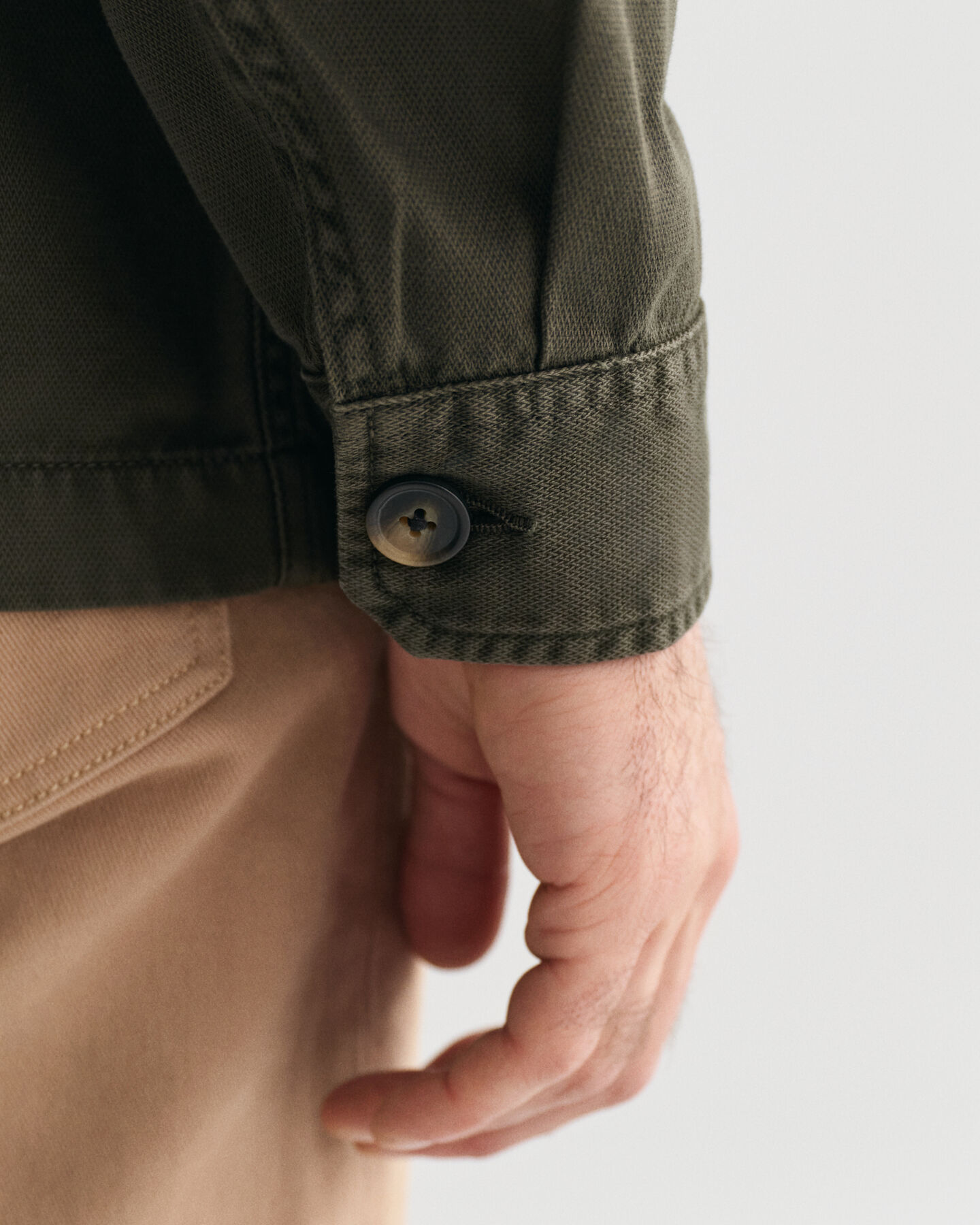 Garment-dyed overskjorte