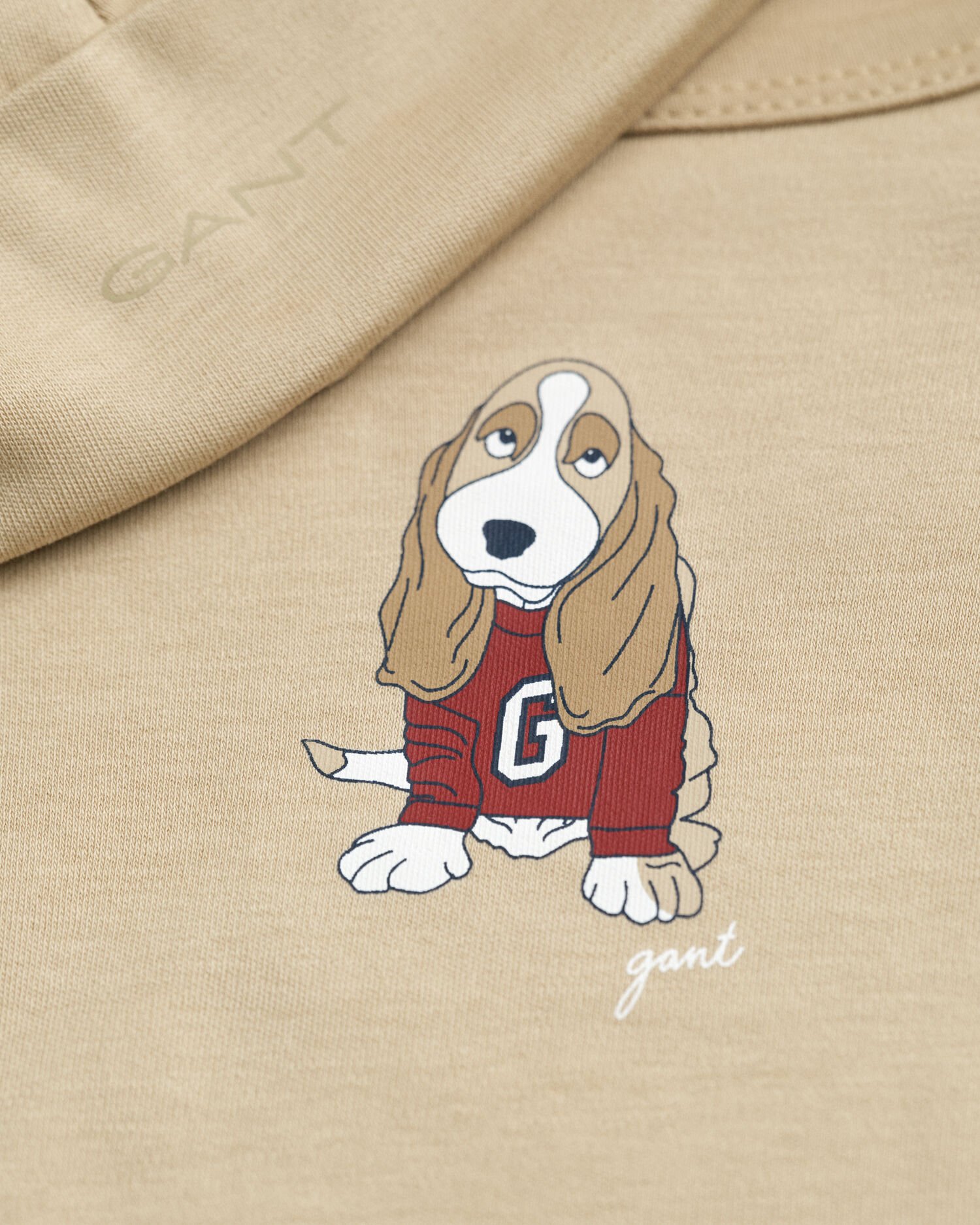 Baby bodysuit og beanie med hundetryk