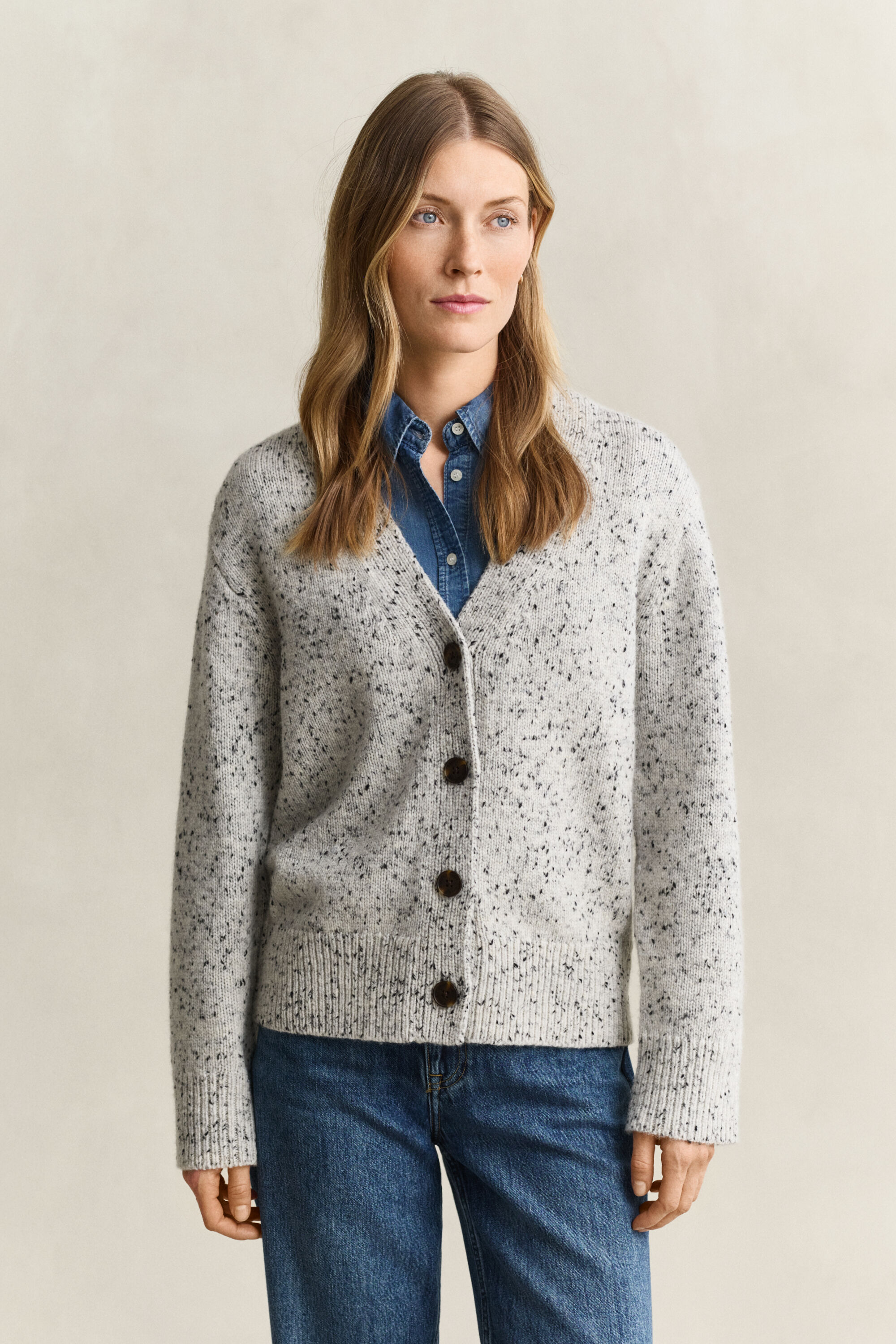 Nepps cardigan i uldblanding