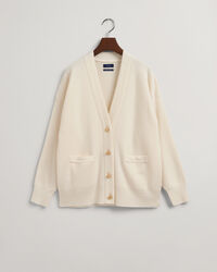 Ensfarvet Oversized cardigan