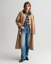 Relaxed fit ternet flannelskjorte