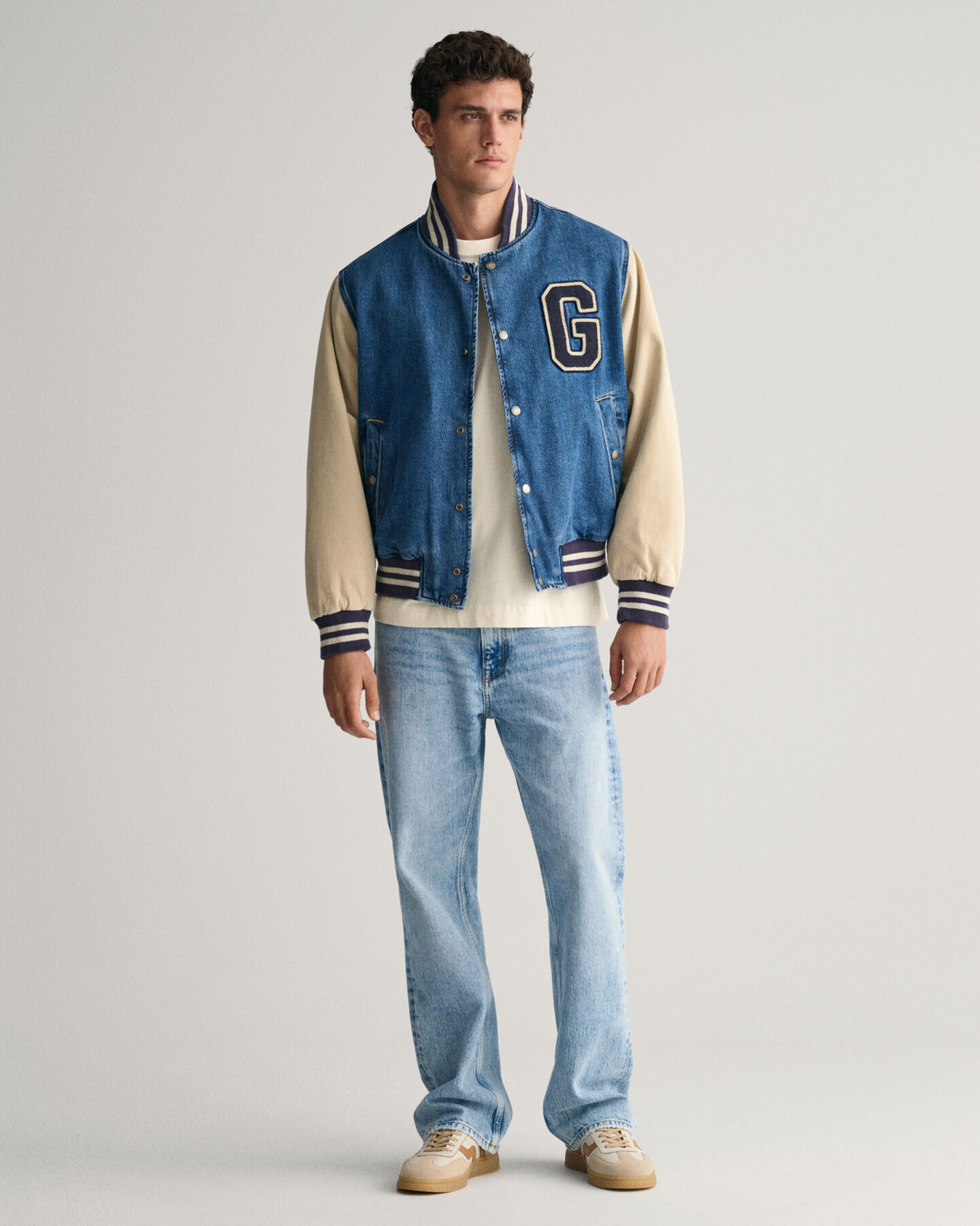 Loose fit jeans med brede ben