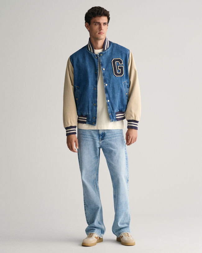 Loose fit jeans med brede ben