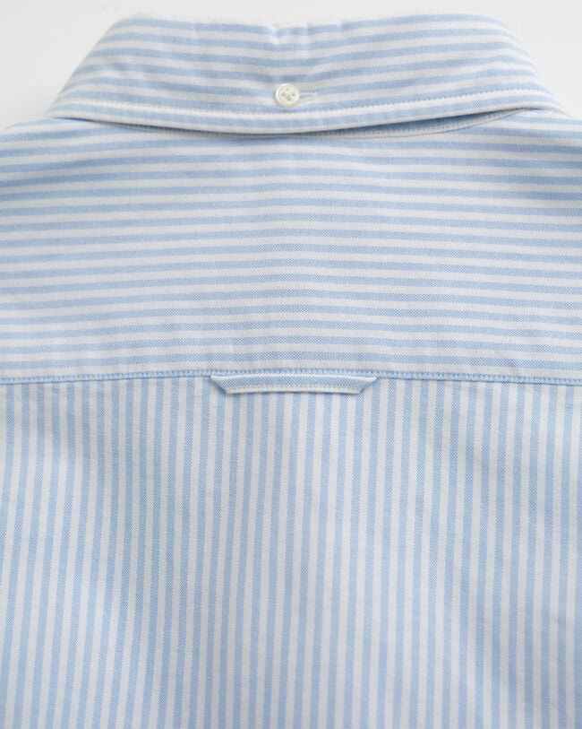 Slim fit klassisk bankerstribet Oxford-skjorte