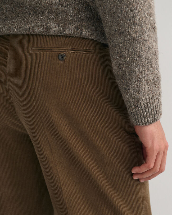 Jakkesæt-bukser i jernbanefløjl