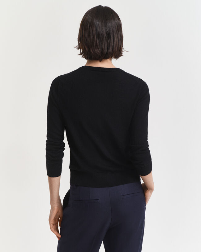 Cardigan af ekstra fin merinould