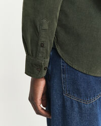 Regular fit skjorte af jernbanefløjl