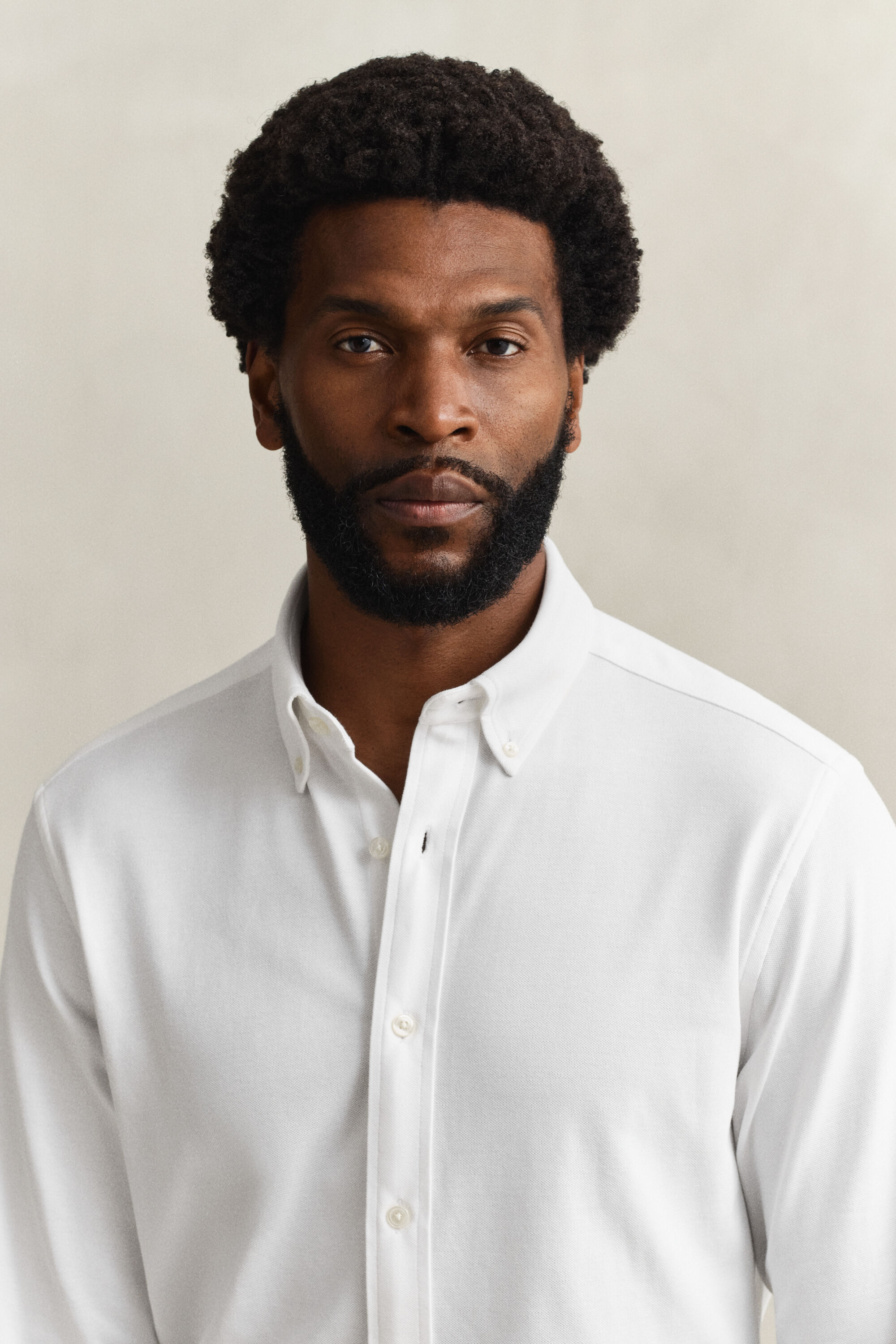 Jersey skjorte med stræk i piqué