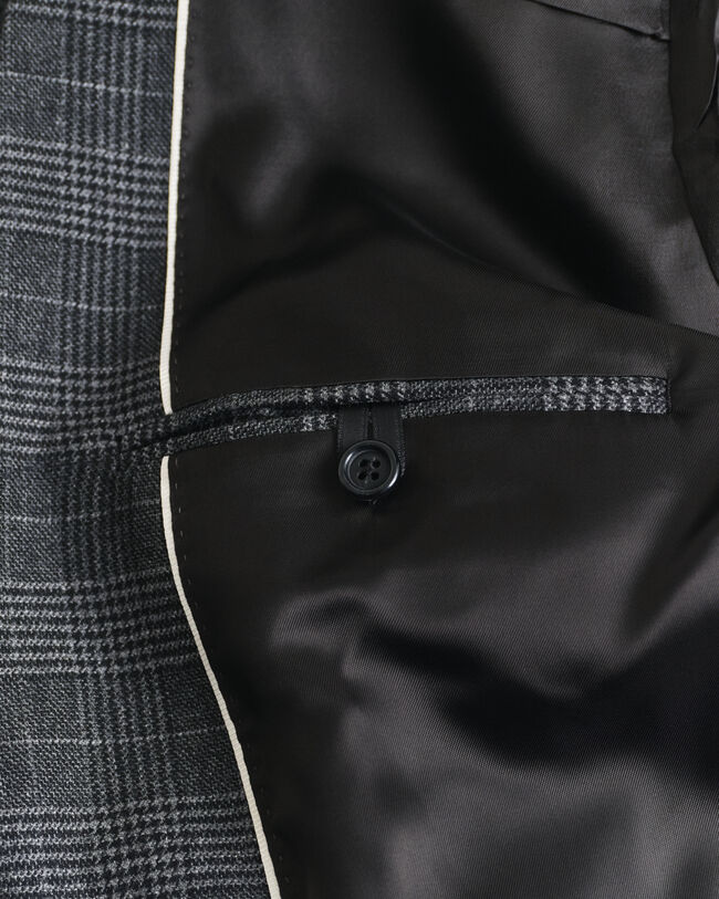Slim fit glen-ternet jakkesæt-jakke